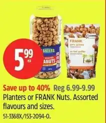 Canadian Tire Planters or frank nuts offer