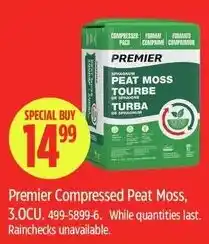 Canadian Tire Premier compressed peat moss offer