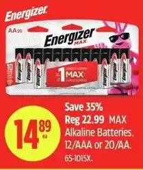 Canadian Tire Alkaline Batteries offer