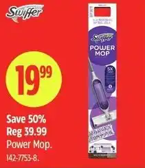 Canadian Tire Swiffer power mop offer