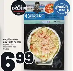 Metro COQUILLE-REPAS AUX FRUITS DE MER | MEAL SEAFOOD SHELL offer