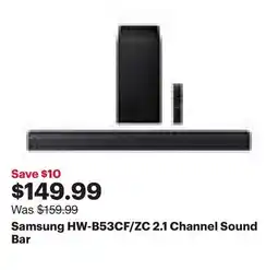 Best Buy Samsung HW-B53CF/ZC 2.1 Channel Sound Bar offer