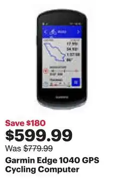 Best Buy Garmin Edge 1040 GPS Cycling Computer offer