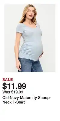 Old Navy Old Navy Maternity Scoop-Neck T-Shirt offer
