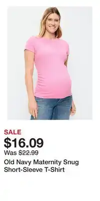 Old Navy Old Navy Maternity Snug Short-Sleeve T-Shirt offer