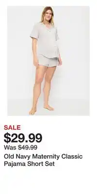 Old Navy Old Navy Maternity Classic Pajama Short Set offer