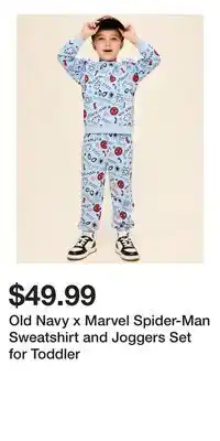 Old Navy Old Navy x Marvel Spider-Man Sweatshirt and Joggers Set for Toddler offer