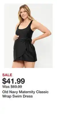 Old Navy Old Navy Maternity Classic Wrap Swim Dress offer