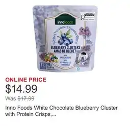 Costco Inno Foods White Chocolate Blueberry Cluster with Protein Crisps, 12 × offer