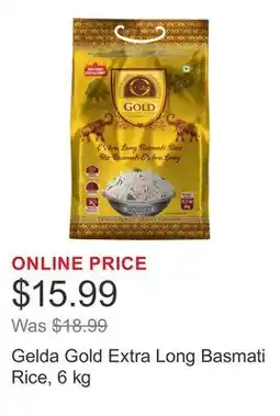 Costco Gelda Gold Extra Long Basmati Rice offer