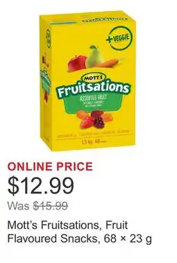 Costco Mott's Fruitsations, Fruit Flavoured Snacks, 68 × offer