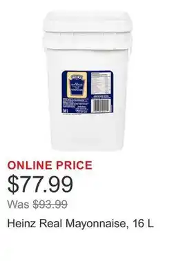 Costco Heinz Real Mayonnaise offer