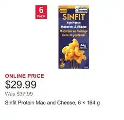 Costco Sinfit Protein Mac and Cheese, 6 × offer