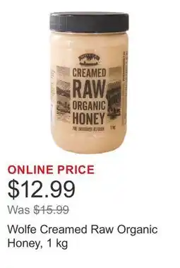 Costco Wolfe Creamed Raw Organic Honey offer