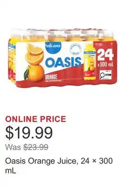 Costco Oasis Orange Juice, 24 × offer