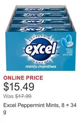 Costco Excel Peppermint Mints, 8 × offer