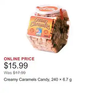Costco Creamy Caramels Candy, 240 × offer
