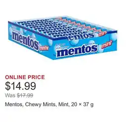 Costco Mentos, Chewy Mints, Mint, 20 × offer