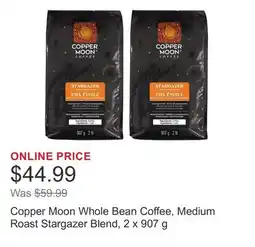 Costco Copper Moon Whole Bean Coffee, Medium Roast Stargazer Blend offer