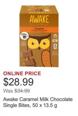 Costco Awake Caramel Milk Chocolate Single Bites offer