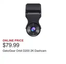 Costco GekoGear Orbit D200 2K Dashcam offer