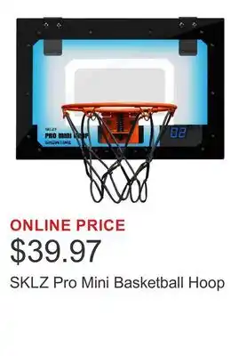 Costco SKLZ Pro Mini Basketball Hoop offer