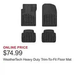 Costco WeatherTech Heavy Duty Trim-To-Fit Floor Mat offer
