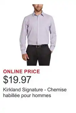 Costco Kirkland Signature - Chemise habillée pour hommes offer