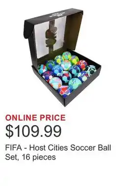 Costco FIFA - Host Cities Soccer Ball Set, 16 pieces offer