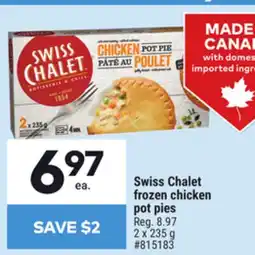 Giant Tiger Swiss Chalet frozen chicken pot pies offer