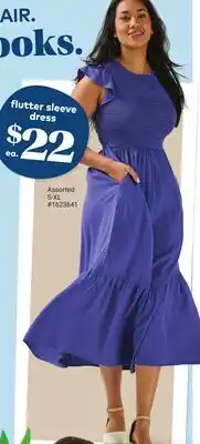 Giant Tiger flutter sleeve dress offer