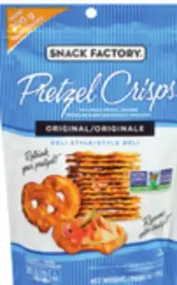 Giant Tiger Snack Factory Pretzel Crisps offer