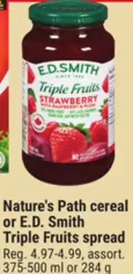 Giant Tiger E.D. Smith Triple Fruits spread offer