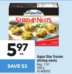 Giant Tiger Aqua Star frozen shrimp nests offer