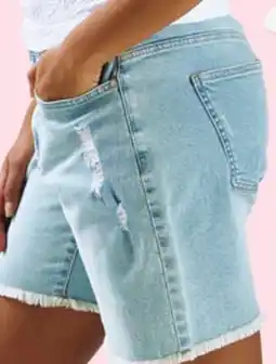 Giant Tiger Women's sailor denim or ripped denim dad shorts offer