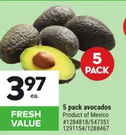 Giant Tiger 5 pack avocados offer