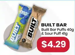 Healthy Planet Built Bar Puffs 40g & Sour Puff 41g offer