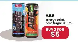 Healthy Planet ABE Energy Drink Zero Sugar offer
