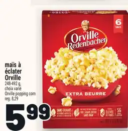 Metro MAÏS À ÉCLATER ORVILLE | ORVILLE POPPING CORN offer