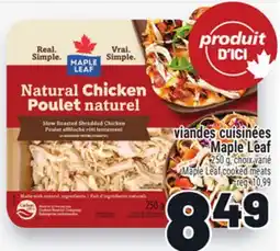 Metro VIANDES CUISINÉES MAPLE LEAF | MAPLE LEAF COOKED MEATS offer