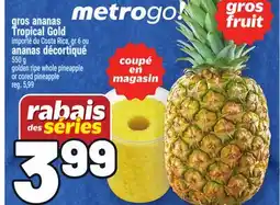 Metro GROS ANANAS TROPICAL GOLD | GOLDEN RIPE WHOLE PINEAPPLE OR CORED PINEAPPLE offer