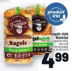 Metro BAGELS STYLE MONTRÉAL | MONTRÉAL STYLE BAGELS offer