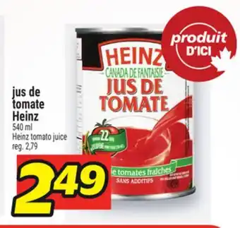 Metro JUS DE TOMATE HEINZ | HEINZ TOMATO JUICE offer