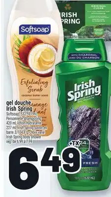 Metro GEL DOUCHE IRISH SPRING | IRISH SPRING BODY SHOWER offer