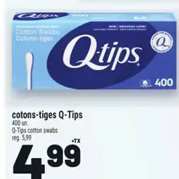 Metro COTONS-TIGES Q-TIPS | Q-TIPS COTTON SWABS offer