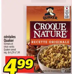 Metro CÉRÉALES QUAKER | QUAKER CEREAL offer