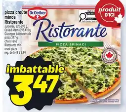Metro PIZZA CROÛTE MINCE RISTORANTE DR. OETKER | DR. OETKER RISTORANTE THIN CRUST PIZZA offer