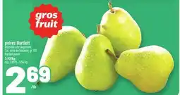 Metro POIRES BARTLETT | BARTLETT PEARS offer