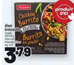 Metro DINNER IRRÉSISTIBLE | IRRÉSISTIBLE DINNER offer