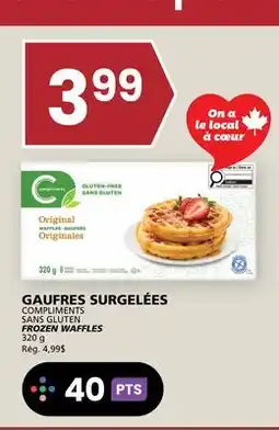 Rachelle-Bery Grocery COMPLIMENTS SANS GLUTEN FROZEN WAFFLES offer